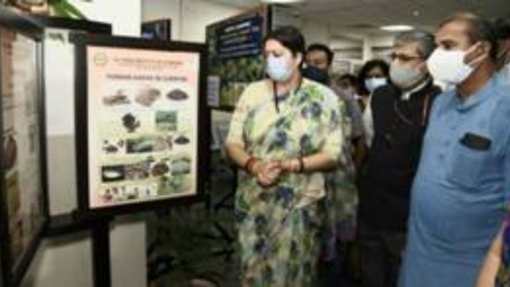 Women and Child Development Minister Smriti Zubin Irani inaugurates NUTRI GARDEN at All India Institute of Ayurveda