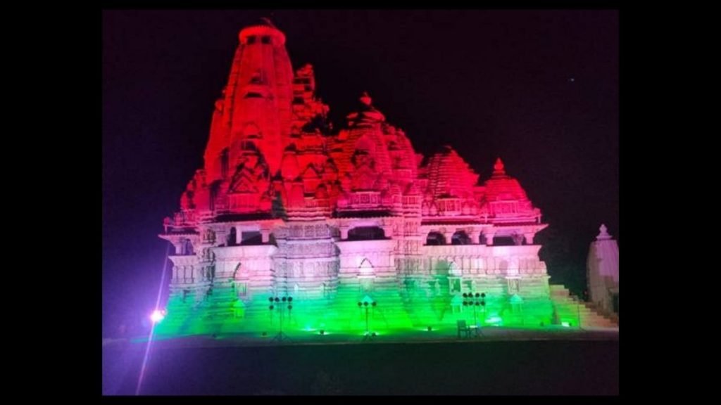 Archaeological Survey of India illuminates 100 Monuments in Tri-color to celebrate the landmark achievement of 100 crore vaccinations