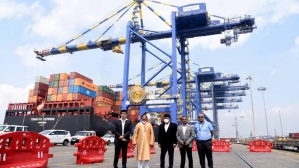 Union Minister of State for Ports, Shipping and Waterways, Shri Shripad Y. Naik visits JNPT