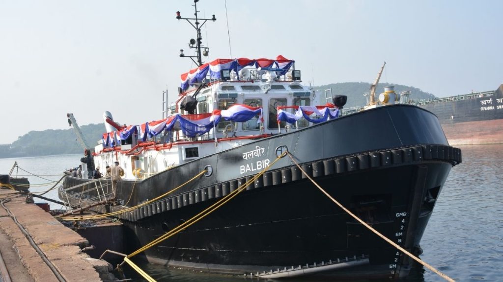 DELIVERY OF 50TON BOLLARD PULL TUG “BALBIR” TO NAVAL DOCKYARD MUMBAI BY M/S HINDUSTAN SHIPYARD LTD