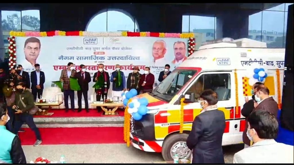 Power Minister flags off four ALS ambulances to IGIMS, Patna under NTPC’s CSR