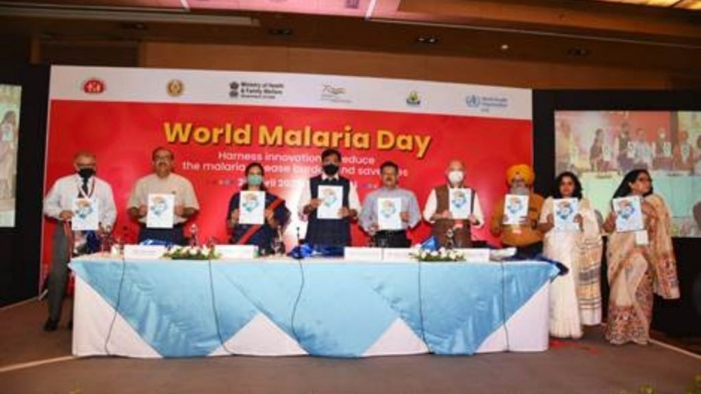 Dr Mansukh Mandaviya delivers the keynote address at the Commemoration of “World Malaria Day 2022”