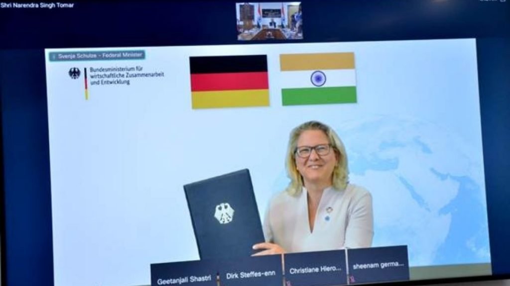 Signing of a joint declaration with Germany on agro-ecology and sustainable management of natural resources