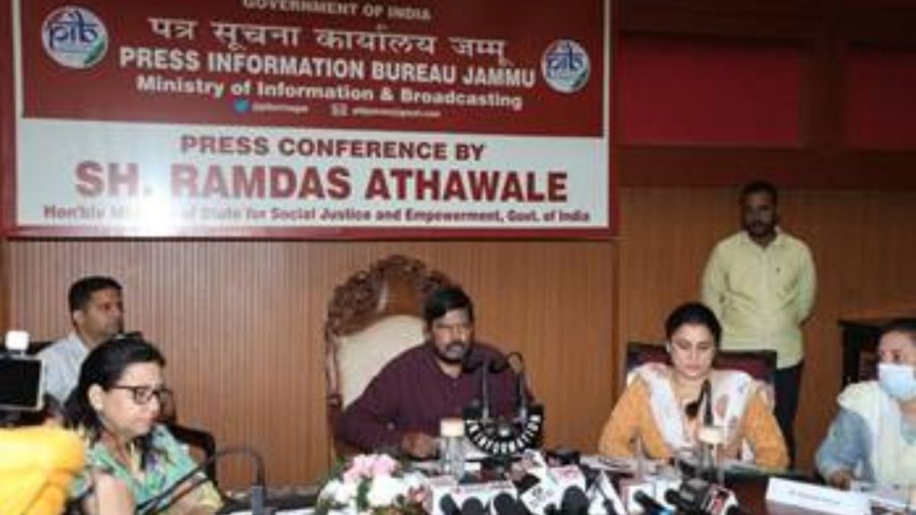 A peaceful developed J and K is Government’s top priority: Shri Ramdas Athawale