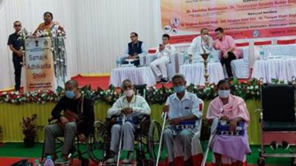  ‘Samajik Adhikarita Shivir’ for Divyangjan and Senior Citizens organized in Bishnupur, Manipur.