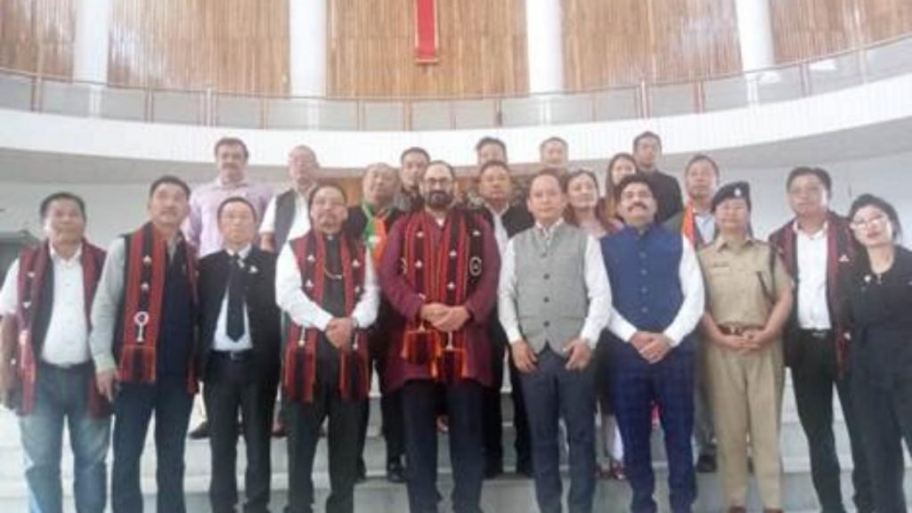 In the first in four decades, a Union Minister - MoS Shri Rajeev Chandrasekhar visits Zunheboto, a Nagaland District