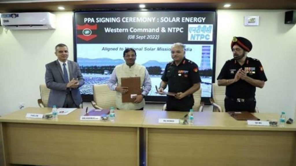 NTPC to supply RE Power to Military Engineering Services (MES)
