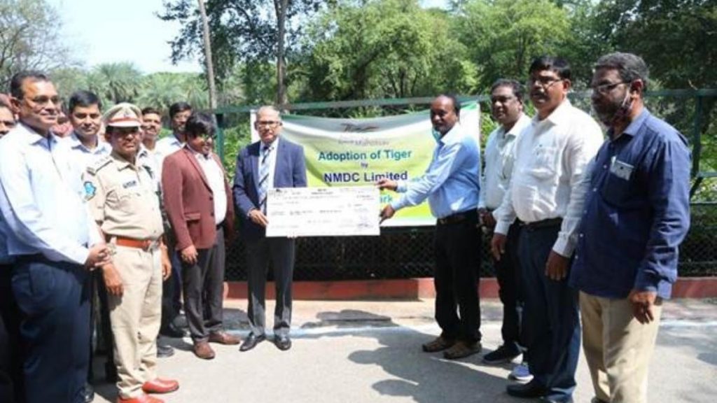 NMDC organises Plantation at Landscape Garden and adopts two Tigers as part of Swachhta 2.0