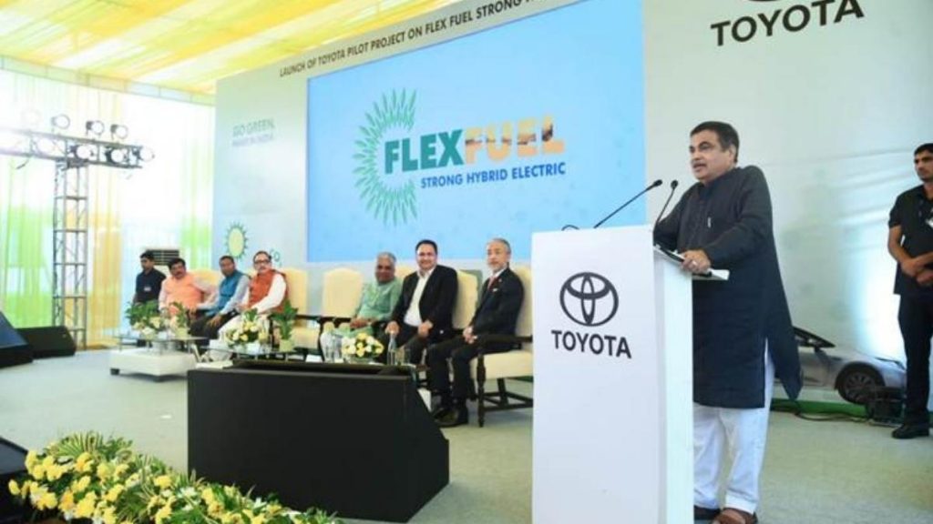 Shri Nitin Gadkari Launches first of its kind pilot project on Flexi-Fuel Strong Hybrid Electric Vehicles (FFV-SHEV) in India